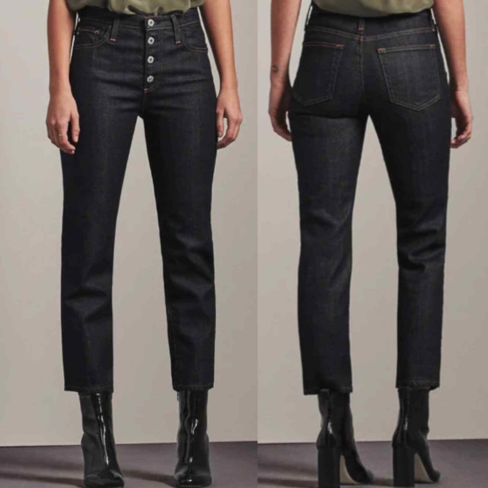 AG Adriano Goldschmied Women's Dark Blue Ankle Jeans